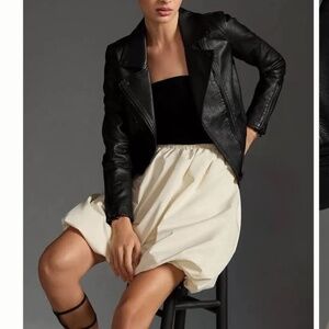 Anthropologie Faux Leather Moto Jacket - New - no tags